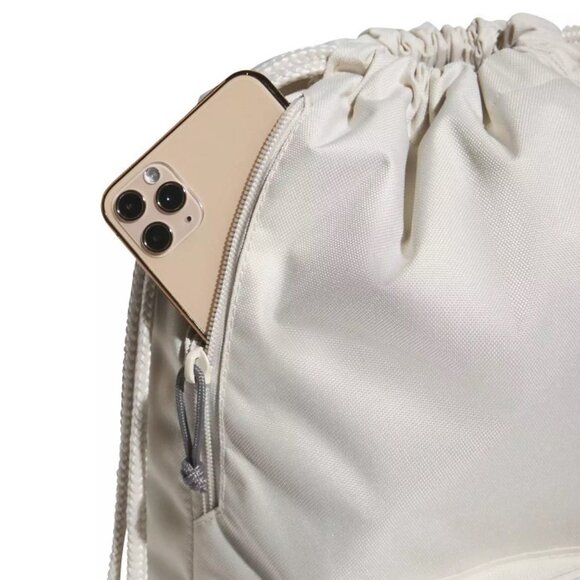 Adidas Classic 3S 2 Sackpack Backpack Knapsack Wonder Beige NWT Back Pack Bag - Picture 2 of 6